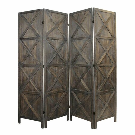 SCREEN GEMS 79 x 79 in. 4 Panel Highland Screen & Room Divider SG-393